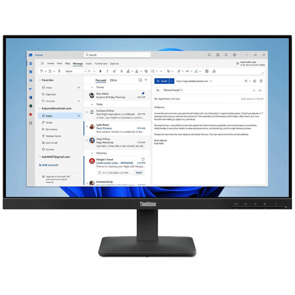 Lenovo Thinkvision S24-4E 23.8In Monitor