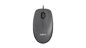 Logitech M100 Corded USB Mouse Grey (910-006652)