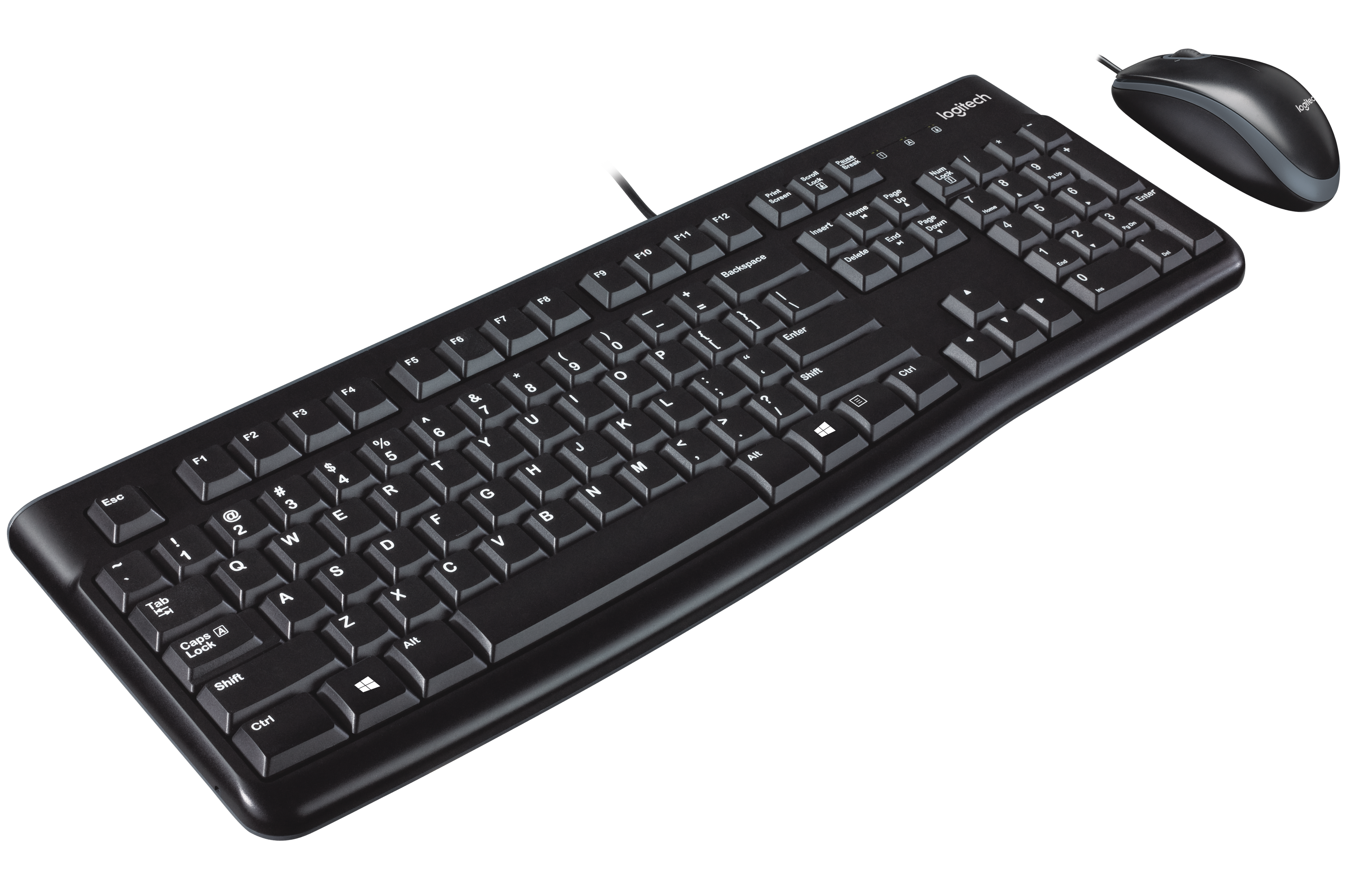 Logitech Mk120 Wired Desktop Combo - Black