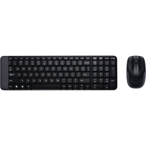 LOGITECH MK220 WIRELESS KEYBOARD AND MOUSE - COMBO - BLACK